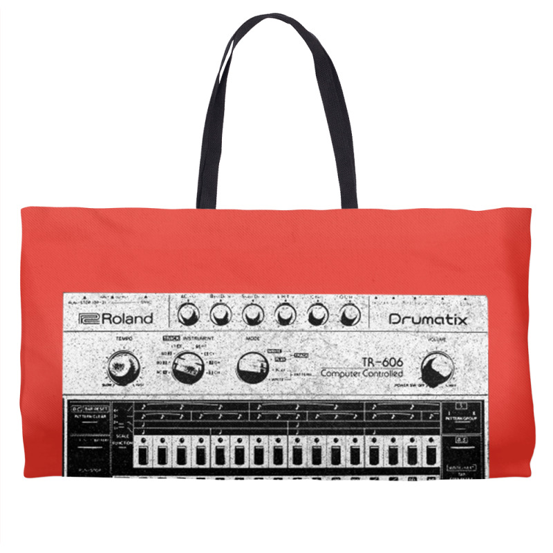 Tr 606 House Music Design Faded Distressed Style Weekender Totes | Artistshot