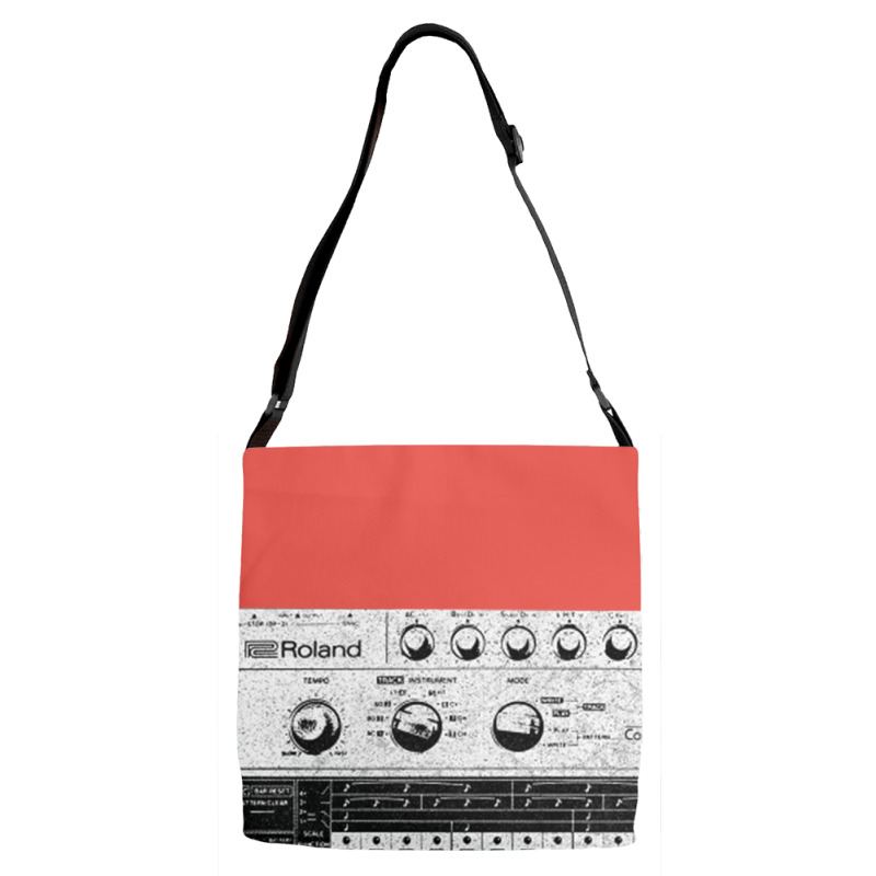 Tr 606 House Music Design Faded Distressed Style Adjustable Strap Totes | Artistshot