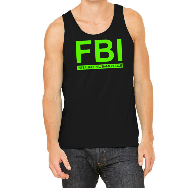 Mens Fbi Print Casual Slim Tank Top by nbobatiga | Artistshot