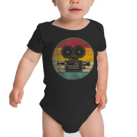 Movies Camera Motion Pictures Cinephile Vintage Retro T Shirt Baby Bodysuit | Artistshot