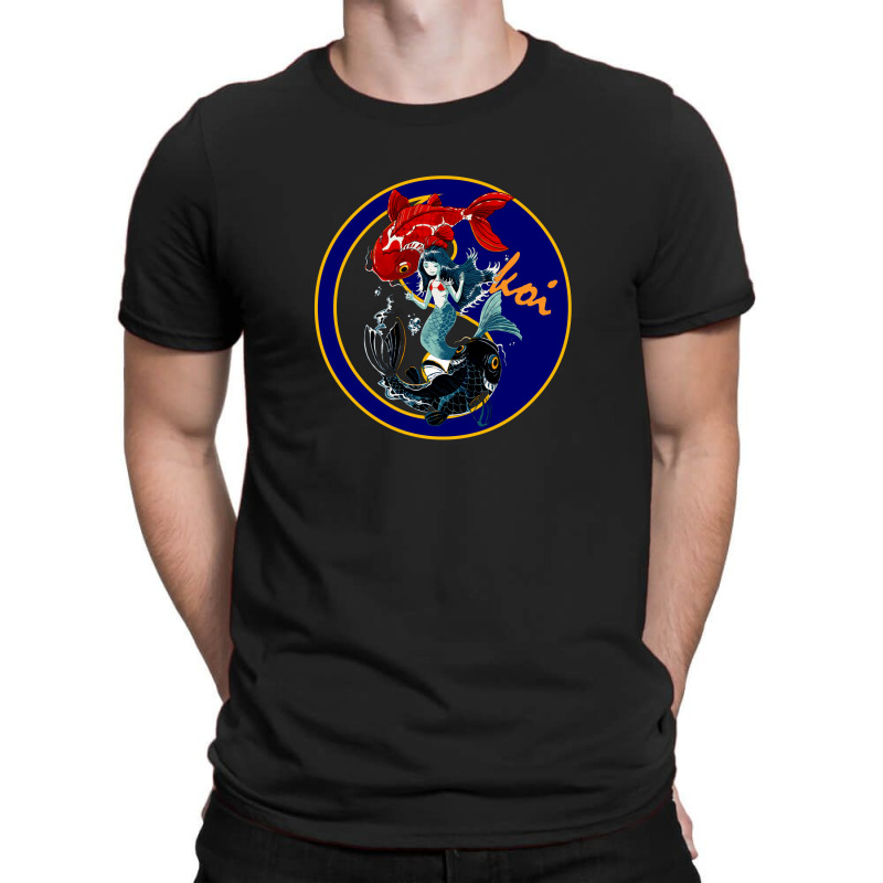 Oriental Beauty Koi & Feng Shui T-shirt | Artistshot