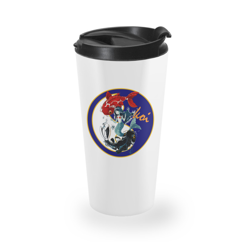 Oriental Beauty Koi & Feng Shui Travel Mug | Artistshot