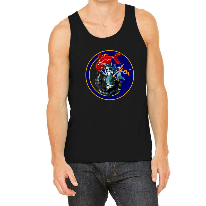 Oriental Beauty Koi & Feng Shui Tank Top | Artistshot