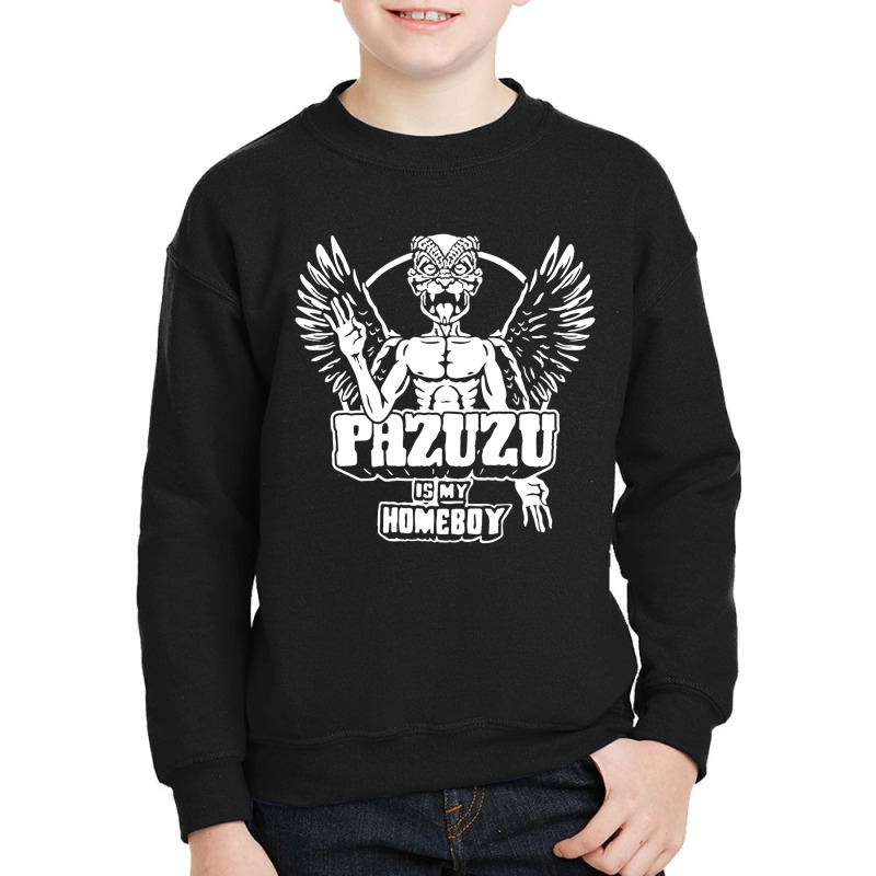 Pazuzu Is My Homeboy Youth Sweatshirt by Black Label | Artistshot