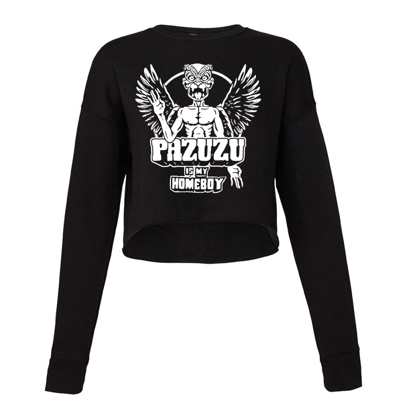 Pazuzu Is My Homeboy Cropped Sweater by Black Label | Artistshot