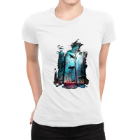 Shark Forest Ladies Fitted T-shirt | Artistshot