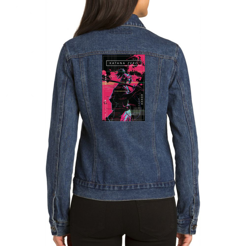 Katana Zero Ladies Denim Jacket by Mijil | Artistshot