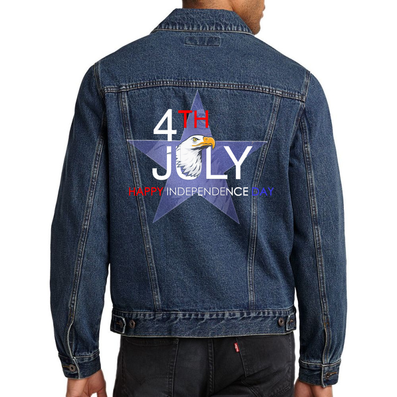 America Independence Day T  Shirt Bald Eagle Design T  Shirt Men Denim Jacket | Artistshot