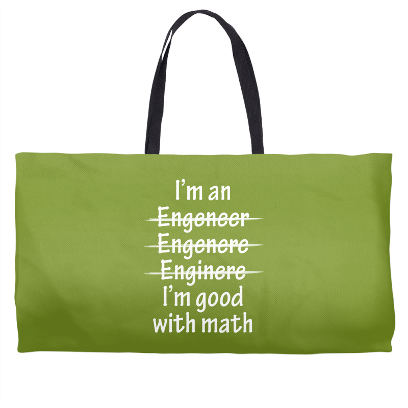 I Am Good With Math Weekender Totes | Artistshot