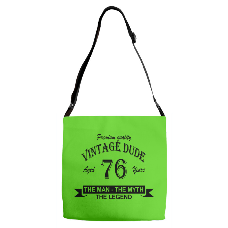 Aged 76 Years Adjustable Strap Totes | Artistshot