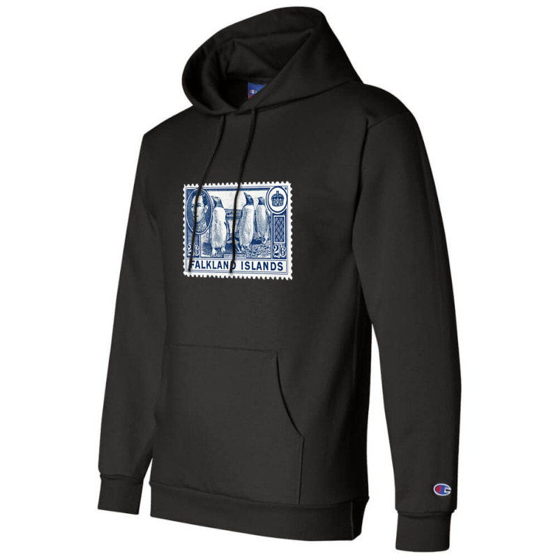 Vintage Falkland Islands Postage Stamp Design Champion Hoodie by sabitung | Artistshot