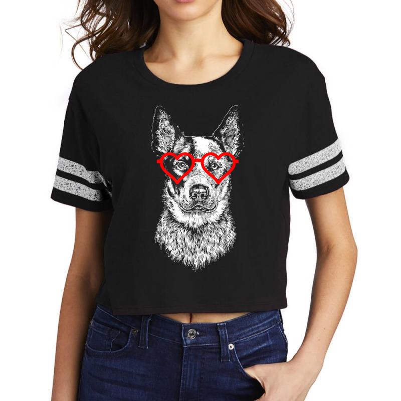 Valentines T  Shirt Heeler Valentines Day Australian Cattle Dog Mom Do Scorecard Crop Tee by spenceralycia444 | Artistshot