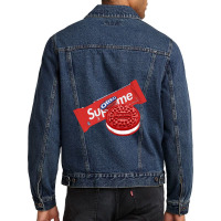 Oreo Cookie Red Men Denim Jacket | Artistshot