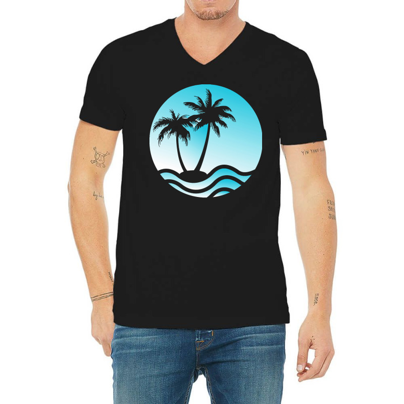 Holiday T  Shirt Coconut Tree T  Shirt V-neck Tee | Artistshot