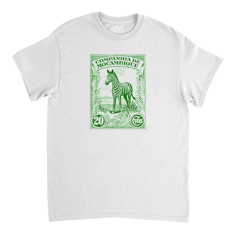 Vintage Mozambique Africa Postage Stamp Design Classic T-shirt by sabitung | Artistshot