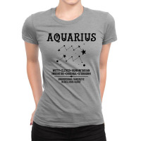 Aquarius Zodiac Sign Ladies Fitted T-shirt | Artistshot