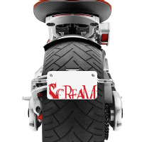 Scream Motorcycle License Plate | Artistshot