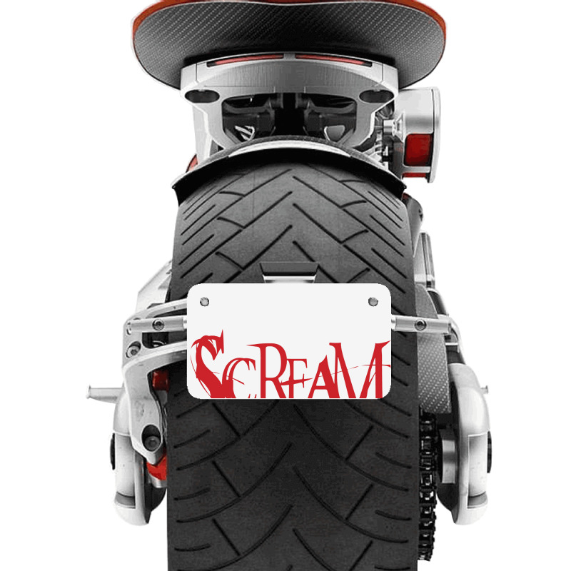 Scream Motorcycle License Plate | Artistshot