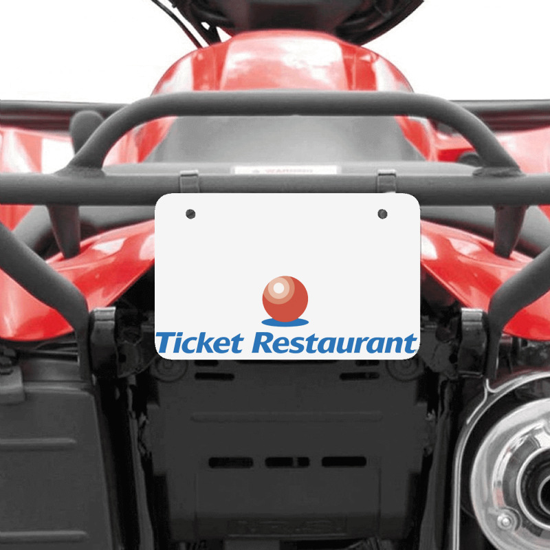 Ticket Restaurant Atv License Plate | Artistshot