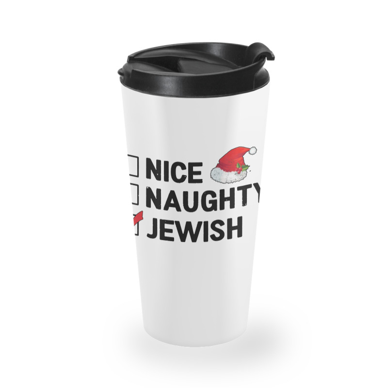 Nice Naughty Jewish Travel Mug | Artistshot