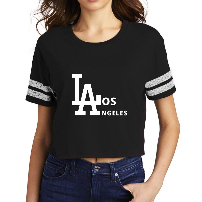 Los Angeles City Scorecard Crop Tee by firsabusari | Artistshot