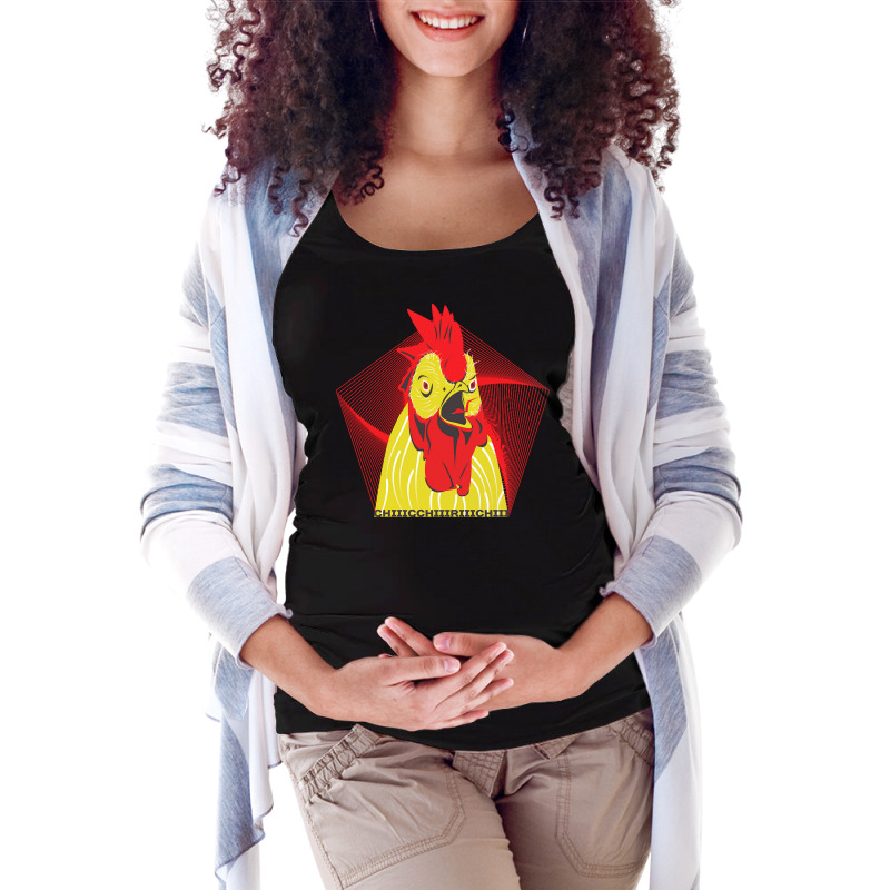 Chicken T  Shirt Screaming Rooster T  Shirt (3) Maternity Scoop Neck T-shirt by caseynitzsche899 | Artistshot