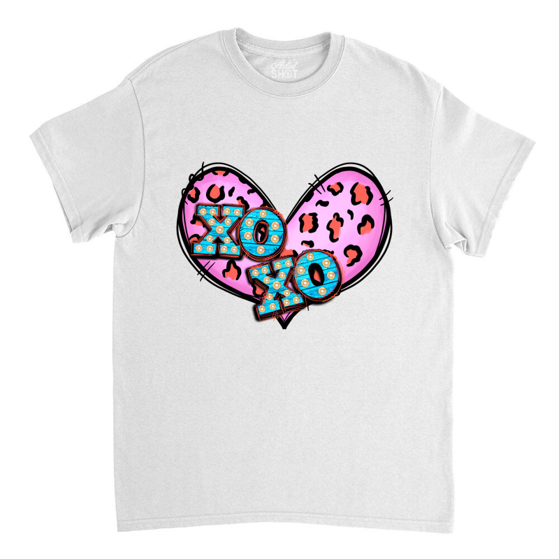 Xoxo Leopard Heart Classic T-shirt by Apollo | Artistshot