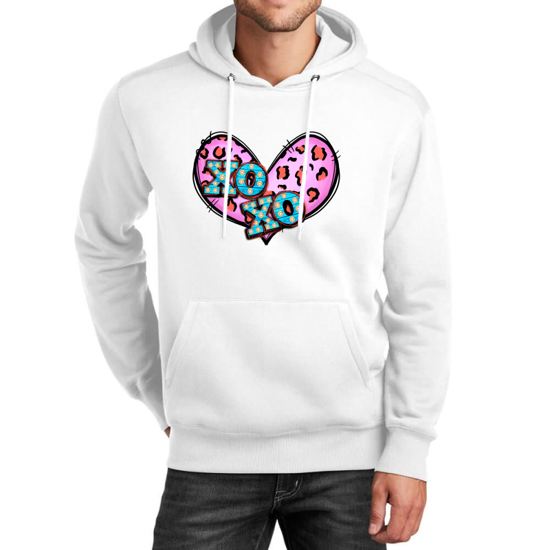 Xoxo Leopard Heart Unisex Hoodie by Apollo | Artistshot