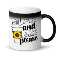 Fall Leaves And Lattes Please Magic Mug | Artistshot