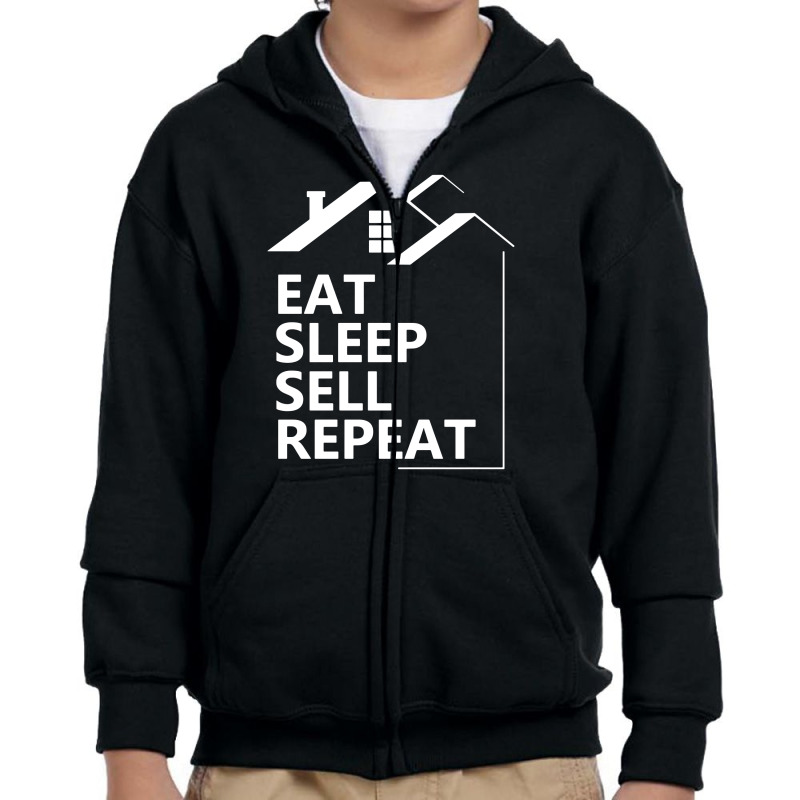 Real Estate Agent Saying Funny1 Youth Zipper Hoodie | Artistshot