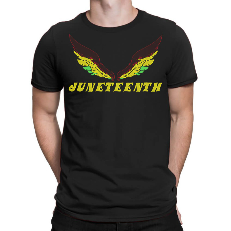 Juneteenth T  Shirt Wings Fist Juneteenth Black History T  Shirt T-shirt | Artistshot