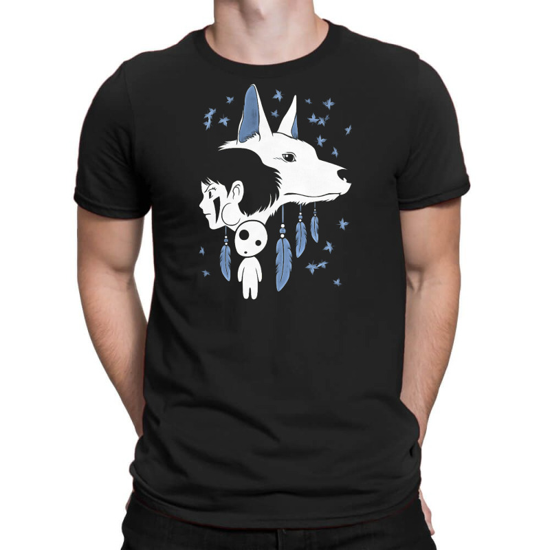 Girl And Wolf Anime T-Shirt by George277 | Artistshot