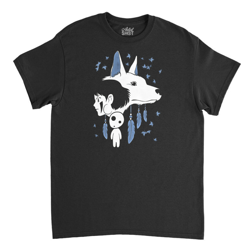 Girl And Wolf Anime Classic T-shirt by George277 | Artistshot