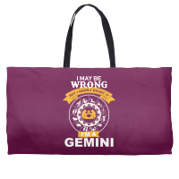 Gemini -i Am A Gemini Weekender Totes | Artistshot