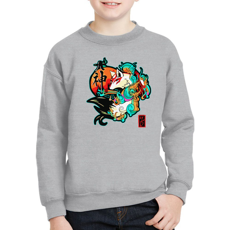 Amaterasu Fox Youth Sweatshirt | Artistshot