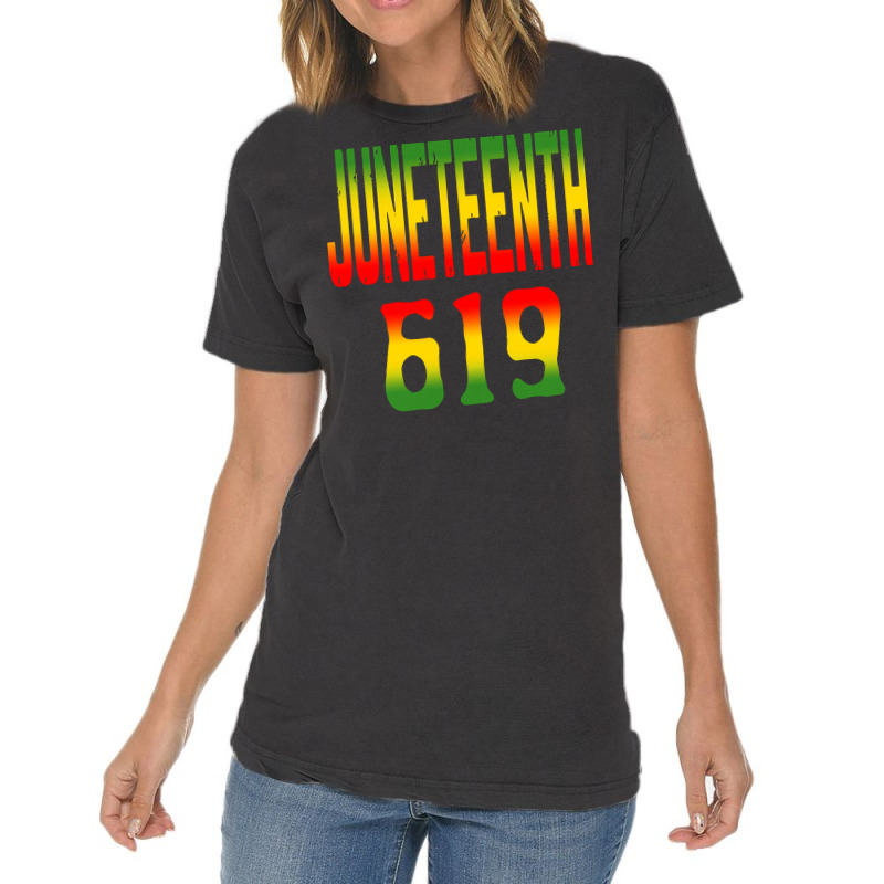 Juneteenth T  Shirtjuneteenth 619 T  Shirt Vintage T-shirt | Artistshot