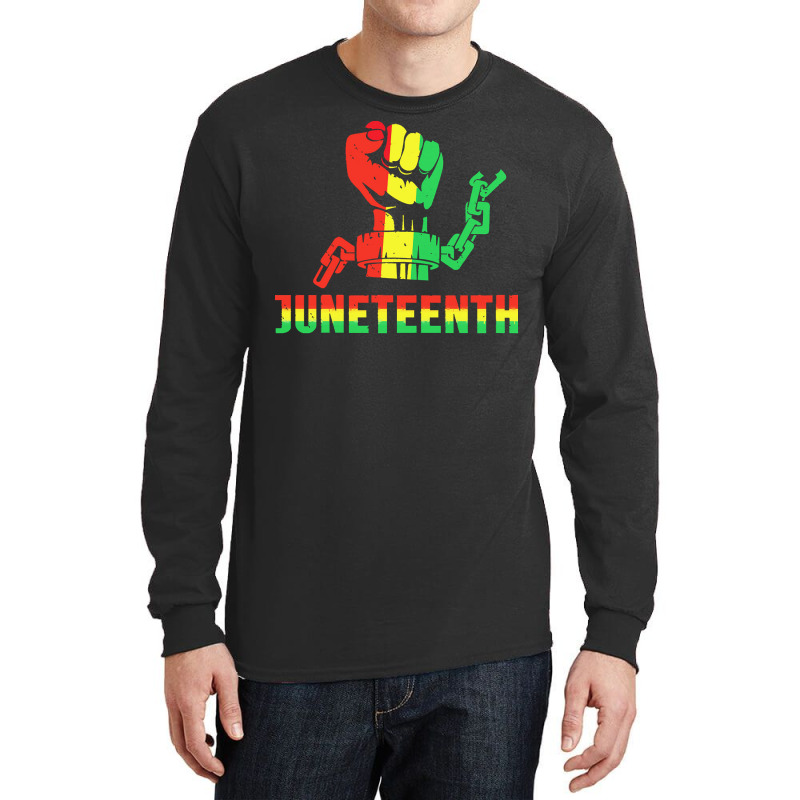 Juneteenth T  Shirtjuneteenth Fist T  Shirt Long Sleeve Shirts | Artistshot