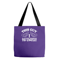 Promoted To Uncle Tote Bags | Artistshot