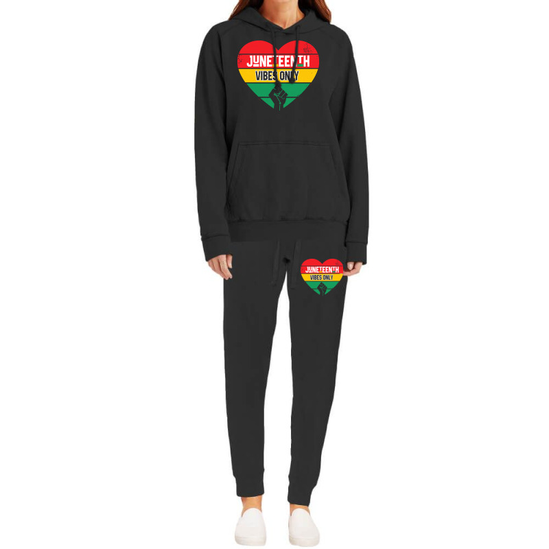 Juneteenth Vibes Only T  Shirt Juneteenth Heart Vibes Only T  Shirt Hoodie & Jogger Set | Artistshot