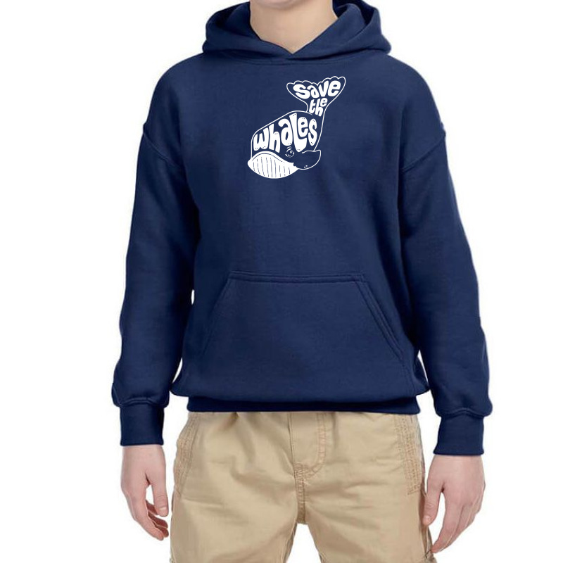 Save The Whales Youth Hoodie | Artistshot