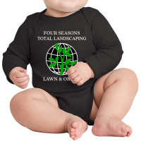 Four Seasons Total Landscaping Long Sleeve Baby Bodysuit | Artistshot