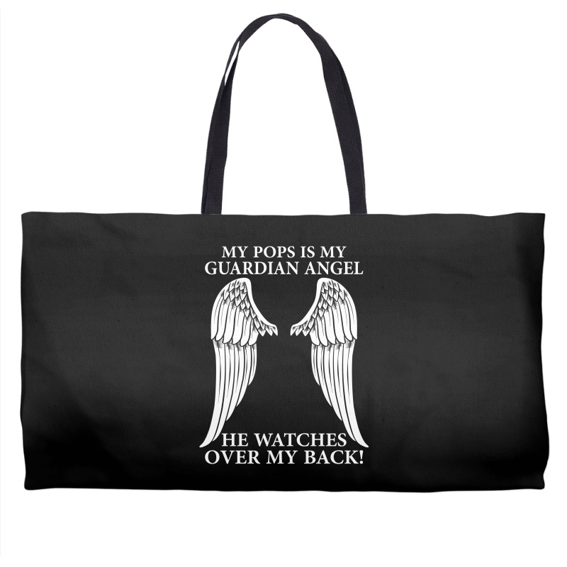 My Pops Is My Guardian Angel Weekender Totes | Artistshot