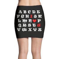 Alphabet I Love You Mini Skirts | Artistshot