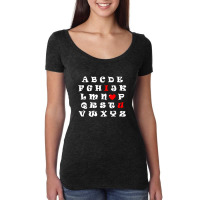 Alphabet I Love You Women's Triblend Scoop T-shirt | Artistshot