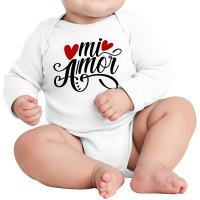 Mi Amor Long Sleeve Baby Bodysuit | Artistshot