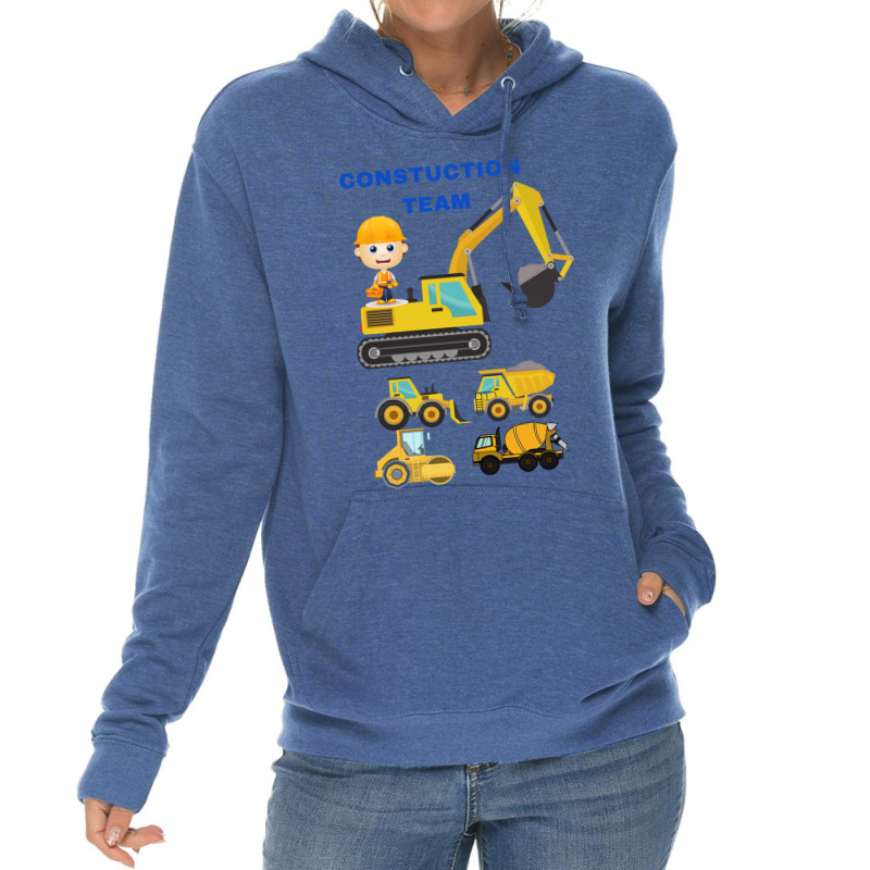 Constuction Trucks Team Lightweight Hoodie by slowllymann | Artistshot