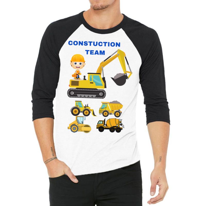 Constuction Trucks Team 3/4 Sleeve Shirt by slowllymann | Artistshot