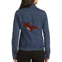 Pterodactyl Ladies Denim Jacket | Artistshot