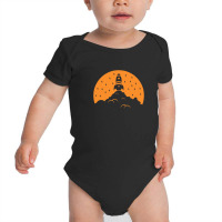 Rocket Launch Orange Baby Bodysuit | Artistshot