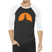 Rocket Launch Orange 3/4 Sleeve Shirt | Artistshot